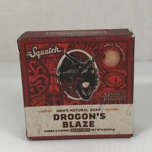 NWT Dr. Squatch Limited Edition Drogon’s Blaze Men Natural Soap 5oz